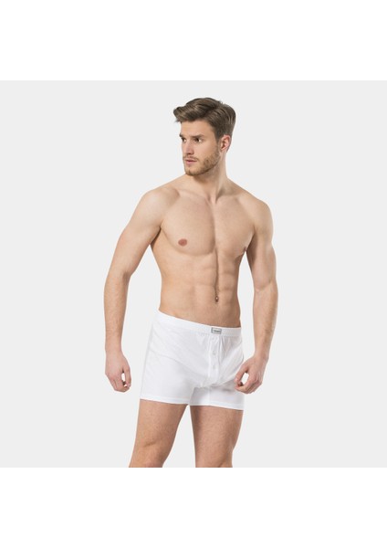 Erkek Düğmeli Boxer (2'li Paket) 186/BEYAZ fiyatları