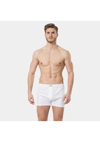 Erkek Düğmeli Boxer (2'li Paket) 186/BEYAZ modelleri
