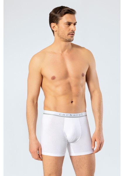 Erkek Likralı Boxer 1315/BEYAZ