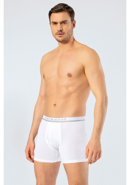Erkek Likralı Boxer 1315/BEYAZ