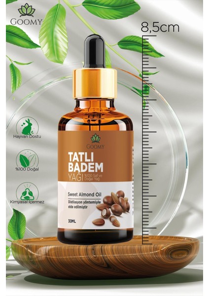 Tatlı Badem Yağı Soğuk Sıkım Doğal Bitkisel Sabit Yağ Sweet Almond Oil 30ml modelleri