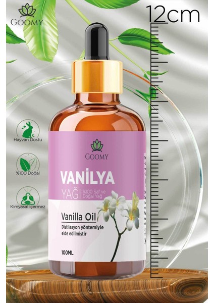 Vanilya Yağı Ekstraksiyon Doğal Bitkisel Uçucu Yağ Vanilla Oil 100ml