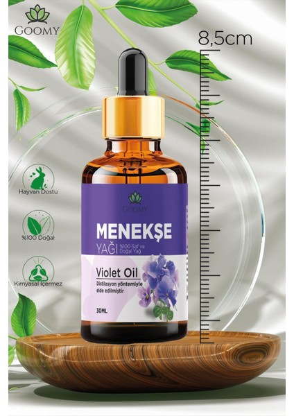 Menekşe Yağı Distilasyon Doğal Bitkisel Uçucu Yağ Violet Oil 30ml