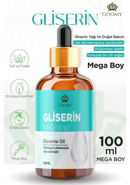 Gliserin %100 Doğal Bitkisel Yağı Gliserin Oil 100ML