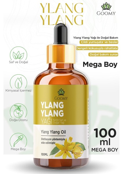 Ylang Ylang Yağı Distilasyon Doğal Bitkisel Uçucu Yağ Ylang Ylang Oil 100ml