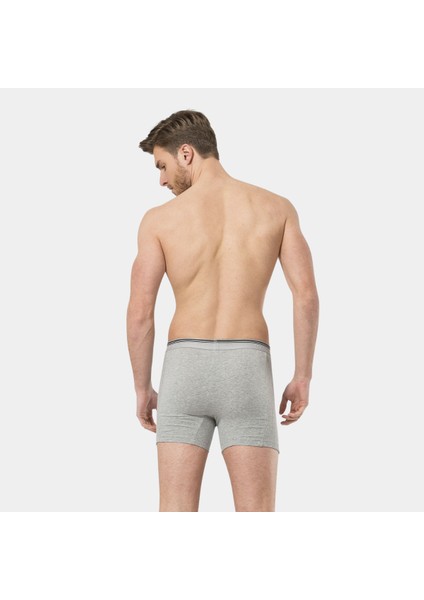 Erkek Likralı Düğmeli Boxer (2'li Paket) 135/GRI fırsatları