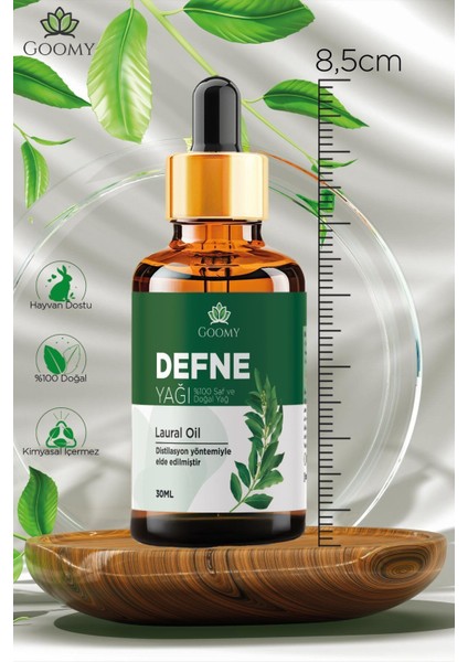 Defne Yaprağı Yağı Distilasyon %100 Doğal Bitkisel Uçucu Yağ Laurel Leaf Oil 30ML