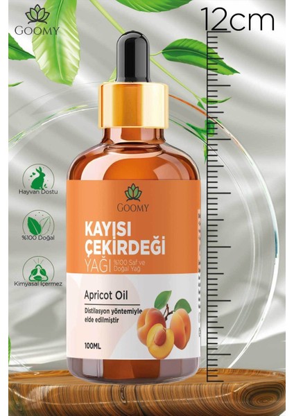 Kayısı Çekirdeği Yağı Soğuk Sıkım Doğal Bitkisel Sabit Yağ Apricot Kernel Oil 100ml