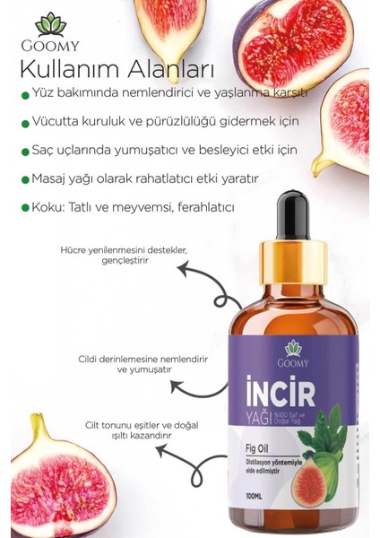 Incir Çekirdeği Yağı Soğuk Sıkım Doğal Bitkisel Sabit Yağ Fig Seed Oil 100ml fiyatları