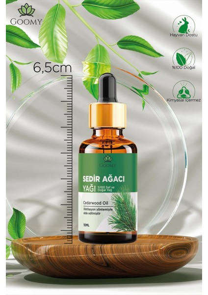 Sedir Ağacı Uçucu Yağı 30 ml Saf ve Doğal Cedarwood Essential Oil