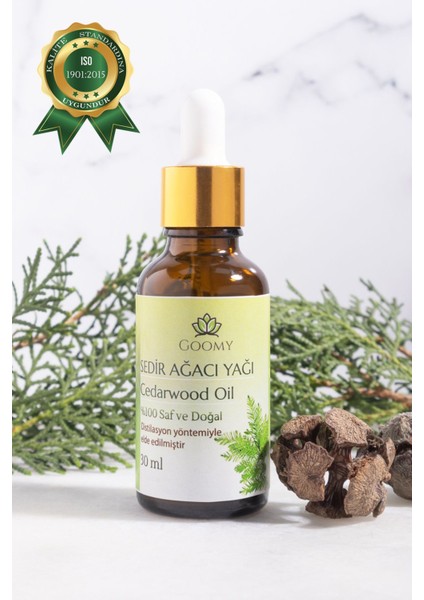 Sedir Ağacı Uçucu Yağı 30 ml Saf ve Doğal Cedarwood Essential Oil