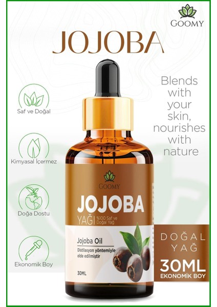 Jojoba Yağı Soğuk Sıkım 100 ml Saf ve Doğal