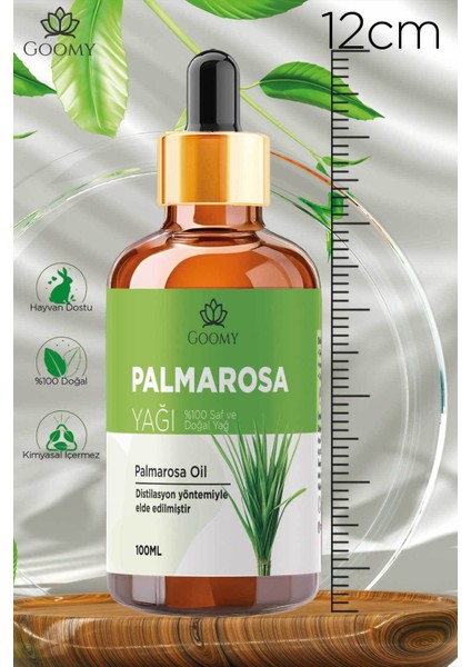 Palmarosa Uçucu Yağı 100ml Doğal Bitkisel Palmarosa Oil