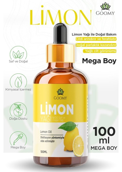 Limon Uçucu Yağı 100 ml %100 Saf ve Doğal Lemon Essential Oil