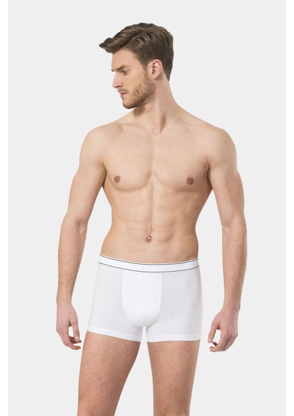 Erkek Likralı Boxer 165/BEYAZ
