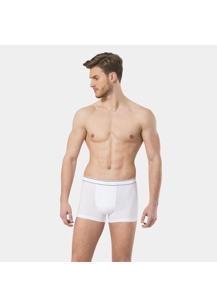 Erkek Likralı Boxer 165/BEYAZ fırsatları