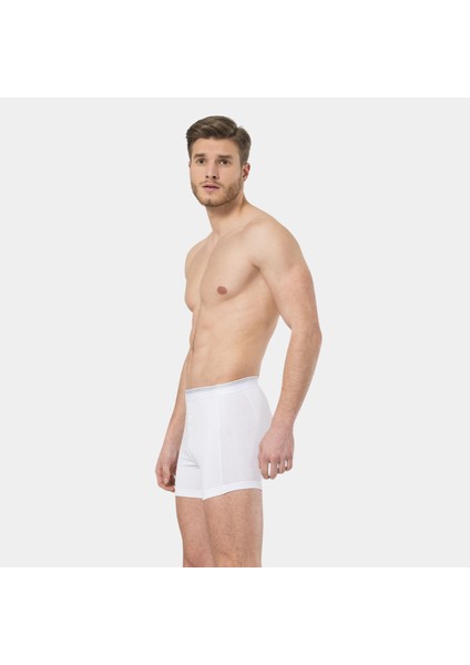 Erkek Likralı Düğmeli Boxer (2'li Paket) 135/BEYAZ fiyatları