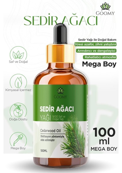 Sedir Ağacı Uçucu Yağı 100 ml Saf ve Doğal Cedarwood Essential Oil
