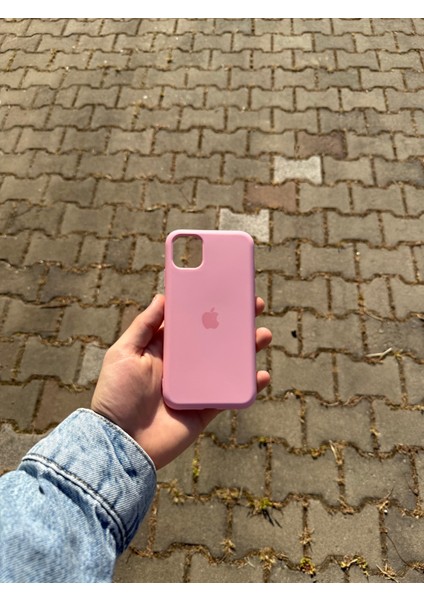 Apple iPhone 11 Pembe Lansman Uyumlu Içi Kadife Silikon Kılıf modelleri