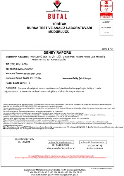 Korudağ Premium Kutu - Ilk Hasat