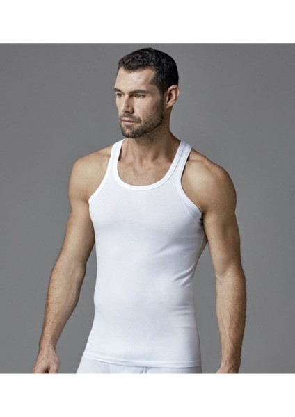 Erkek Beyaz Compact Sporcu Atlet 2li Paket ERS002