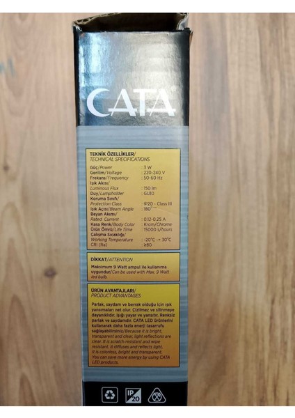 - Dekoratif Cam Spot LED - Hanımeli - GU10 - 3W - 3000K fırsatları