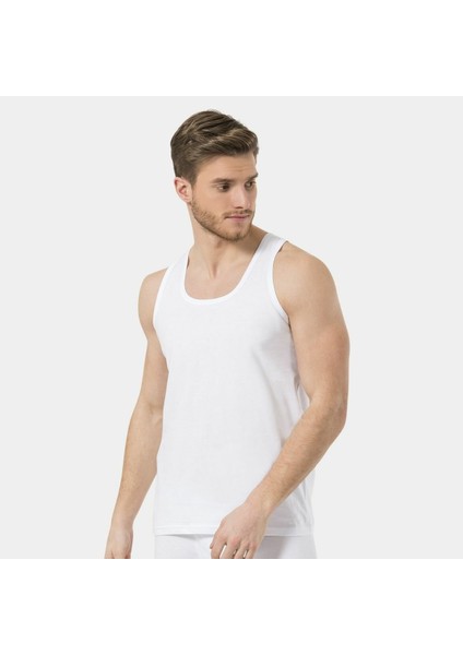 Erkek Bantlı Atlet (2'li Paket) 110/BEYAZ modelleri