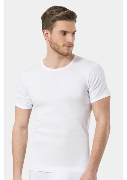 Erkek Ribana O Yaka Fanila (2'li Paket) 102/BEYAZ modelleri