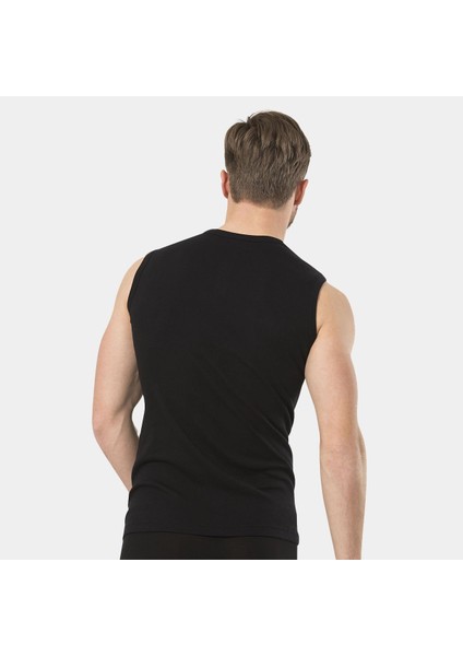 Erkek Spor O Yaka Atlet (2'li Paket) 134/SIYAH fırsatları