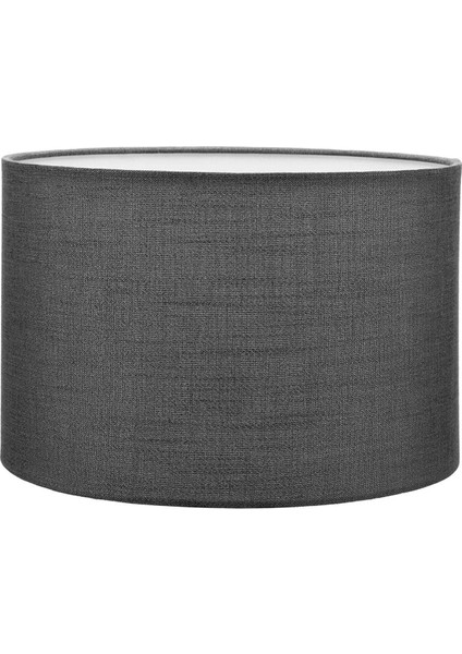 Antrasit Lambader Başlığı Kumaş Çap 30 cm Silindir LB807