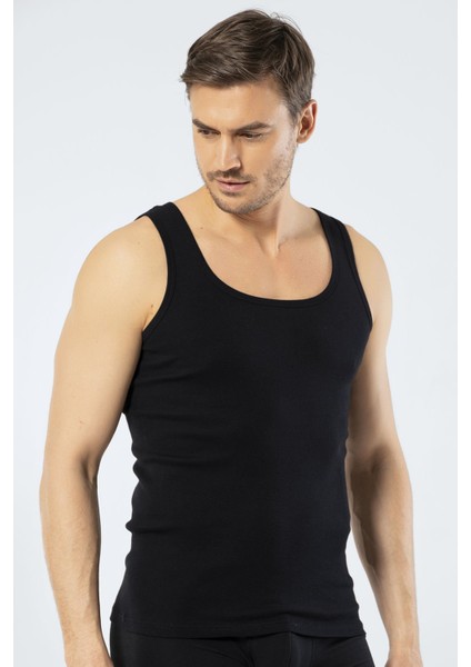 Erkek 2'li Pamuk Atlet 1501/SIYAH