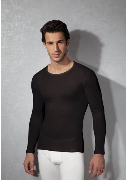 Erkek Termal Polyester Yuvarlak Yaka Uzun Kollu T Shirt 2960 fırsatları