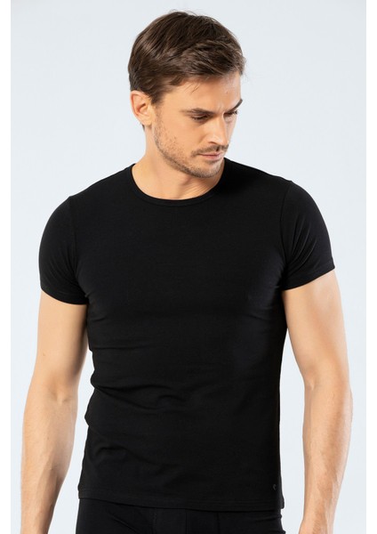 - Bisiklet Yaka T-Shirt 1305/SIYAH fırsatları