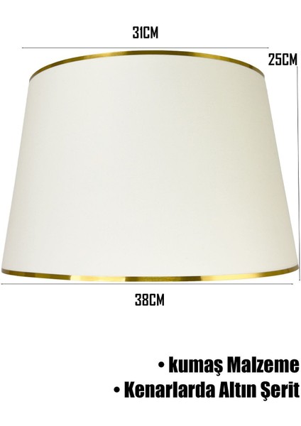 Krem Gold Şeritli Lambader Şapkası modelleri