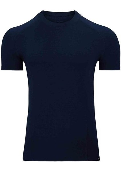 Erkek Modal Yuvarlak Yaka Kısa Kol T Shirt 2535 Lacivert
