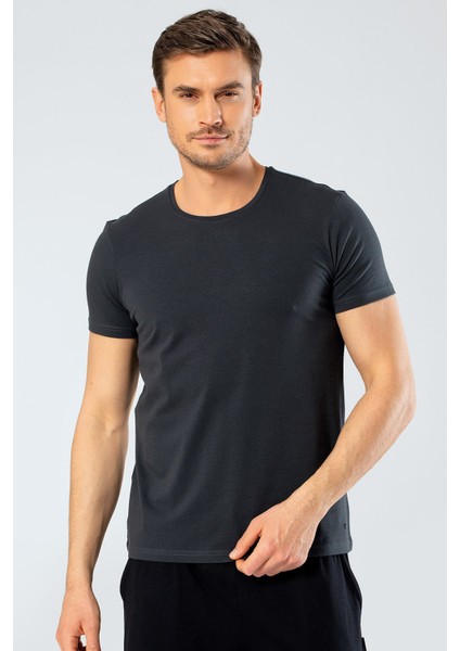 Erkek Bisiklet Yaka Likralı T-Shirt 1331/OLIVE fırsatları