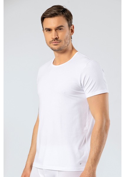 - Bisiklet Yaka T-Shirt 1305/BEYAZ indirimleri