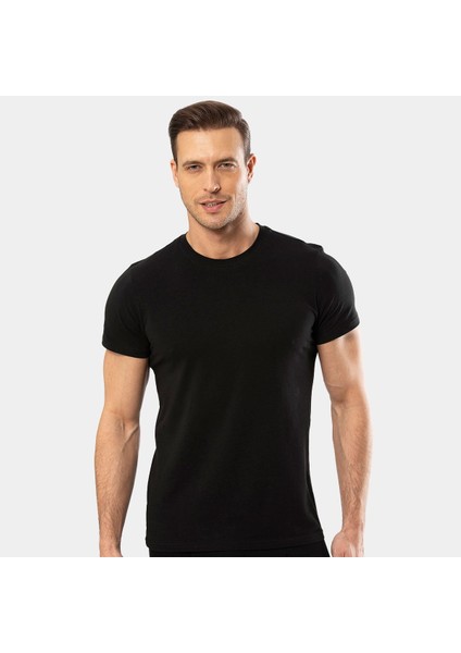 Erkek Kısa Kollu T-Shirt 1307/SIYAH fiyatları