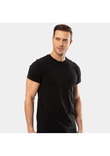 Erkek Kısa Kollu T-Shirt 1307/SIYAH modelleri