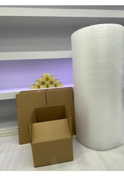 Kutu Taşınma Seti 30X30X20CM 5’li Çift Oluklu Karton 1.adet Koli Bandı ve 5mt Patpat Hediyemizdir. fiyatları