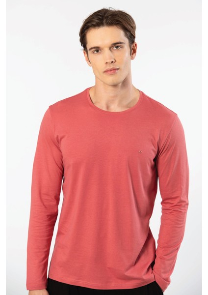 Erkek Modal Pamuk Bisiklet Yaka T-Shirt 2242/MERCAN modelleri