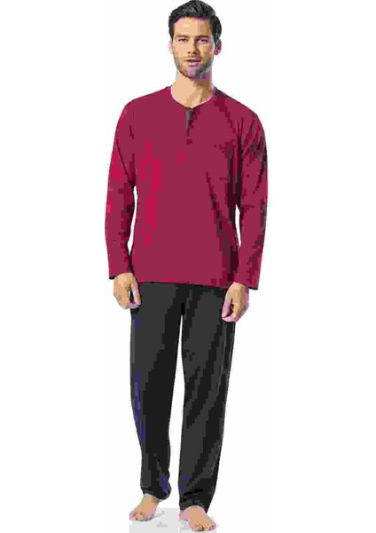 Erkek Pijama Takımı 5454 Bordo fiyatları