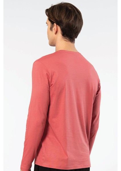 Erkek Modal Pamuk Bisiklet Yaka T-Shirt 2242/MERCAN