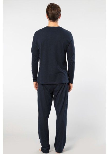 Erkek Uzun Kollu Modal Pijama Takım 2237/LACIVERT modelleri