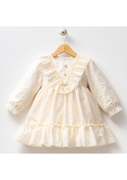 Çiçekli Fırfırlı Elbise