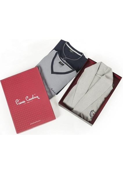 5595 5'li Röpteşambır Pijama Seti - Gri indirimleri