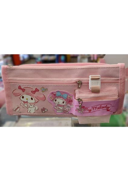 My Melody Figürlü Geniş Kapasiteli 4 Bölmeli Kalem Çantası AD103