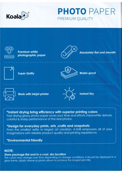Epson 103 L1300 ile Uyumlu Premium Parlak Çift Taraflı Double Side A4 Fotoğraf Kağıdı 260 Gr. 50 Adet fiyatları