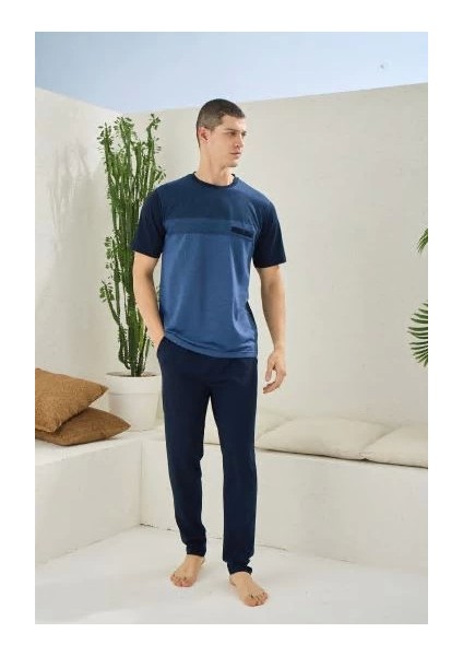 Erkek 2094 Erkek O Yaka Pijama Takım