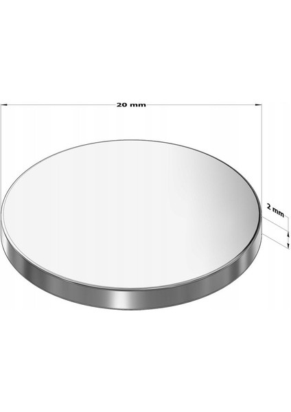 2 Adet Çap 20MM x Kalınlık 2mm Süper Güçlü Yuvarlak Neodyum Mıknatıs Magnet fiyatları